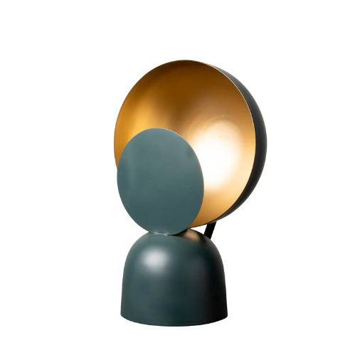 מנורת שולחן ירוק זהב